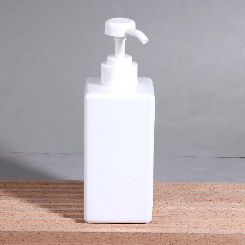 500 мл Многоразовые бутылки с помпой Прозрачный Белый Пластик Бутылка для дозирования жидкостей Для лосьона Шампуня Мыла Геля для душа Дорожное использование