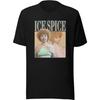 Футболка Ice Spice с ее изображением, короткий рукав, унисекс, с круглым вырезом