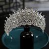 Роскошная и Элегантная Свадебная Корона Тиара с Кристаллами, Аксессуары для Волос для Выступлений, Основные Свадебные Аксессуары Тиара
