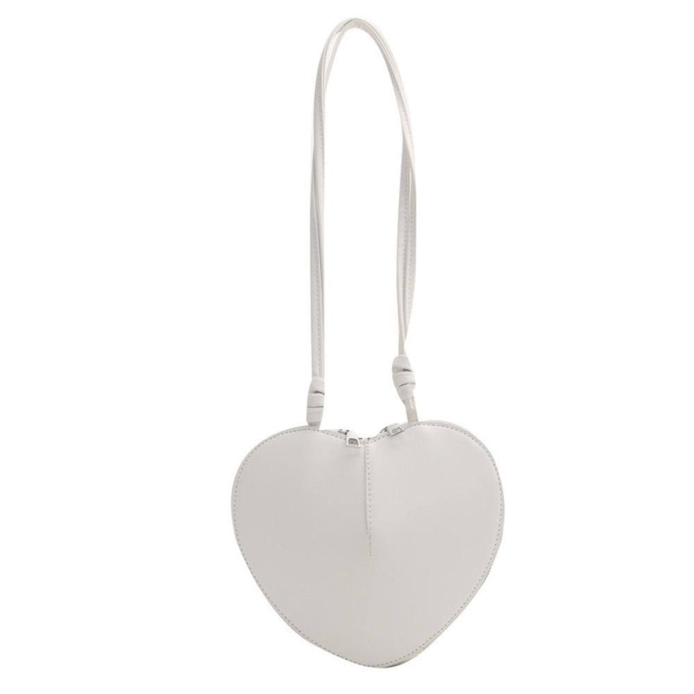 PU Leather Heart Bag Versatile Design Unique Design Single Shoulder Bag Multi-Functional Fashionable Style Crossbody Bag