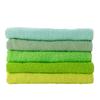 Muko Towel Light Face Towel Assorted Quick Made in Senshu Set of Green Assorted Set, Thin, Drying, Japan, Towel, 5,
