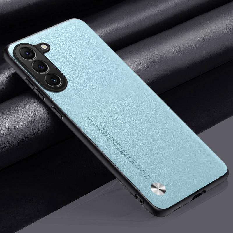 Роскошный чехол из искусственной кожи для Samsung Galaxy S23 Plus S23 Ultra S23 FE 5G, задняя крышка, матовый силиконовый защитный чехол для телефона, коке