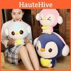 Очаровательная плюшевая подушка-пингвин с мягким наполнителем из ПП-хлопка. Идеально подходит в качестве подарка для детей.