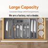 Adjustable Silverware Storage Box: Cross-Border Silver Case with Retractable Cutlery Rack