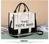Two-Tone European & American Fashion Shoulder and Crossbody Large Tote Bag
