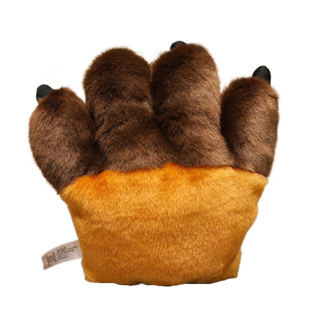 Simulated Faux Tiger Paw Gloves Furry Texture Bear Paw Plush Gloves  Photography Studio