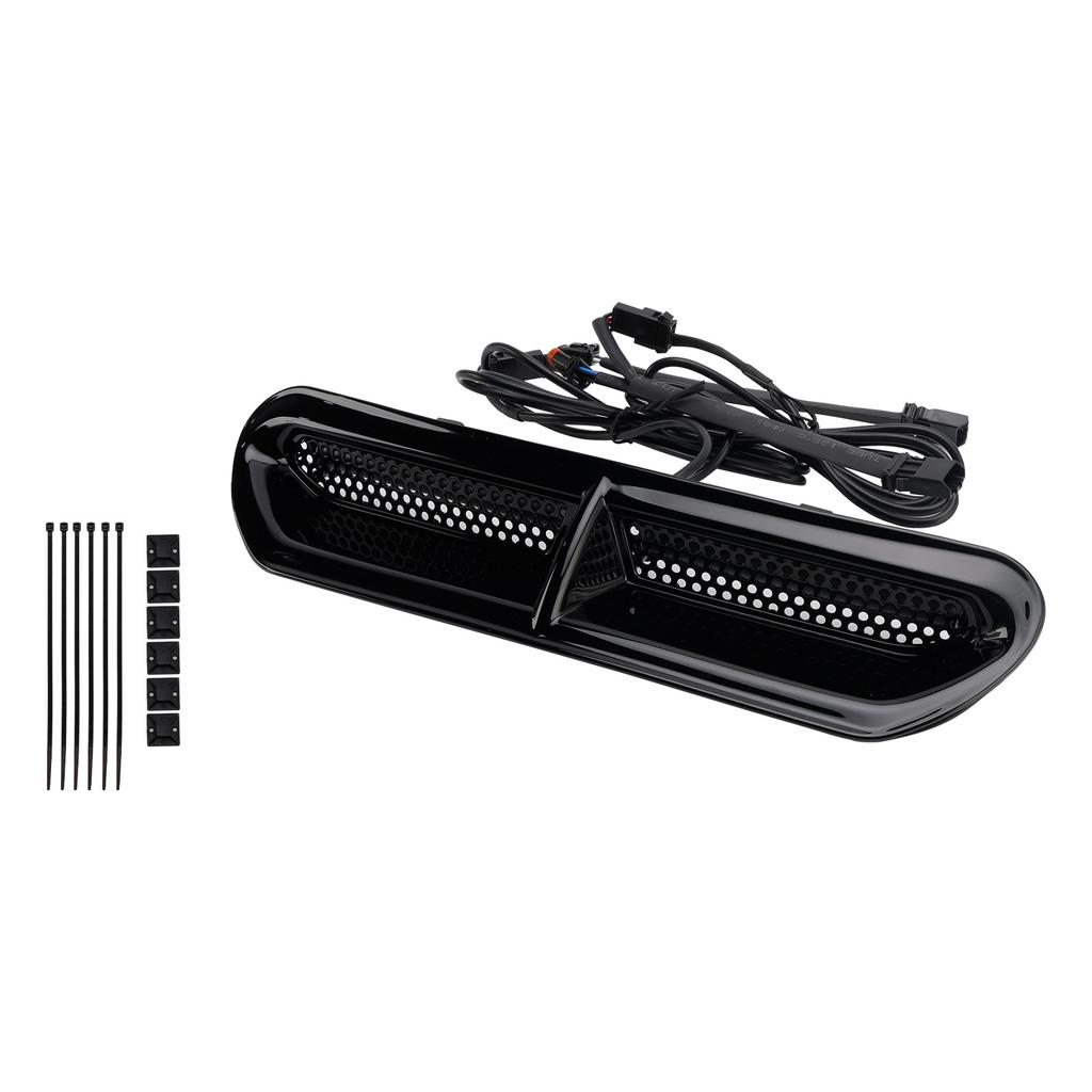 Front Fairing Air Vent LED Light For Touring Street Glide 2014-2024 Black