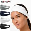 Getinfit 1Pcs Sweat Wicking Headband Tennis Headband Running Basketball Fitness Hijab Quick-Drying Yoga Headband Men Women