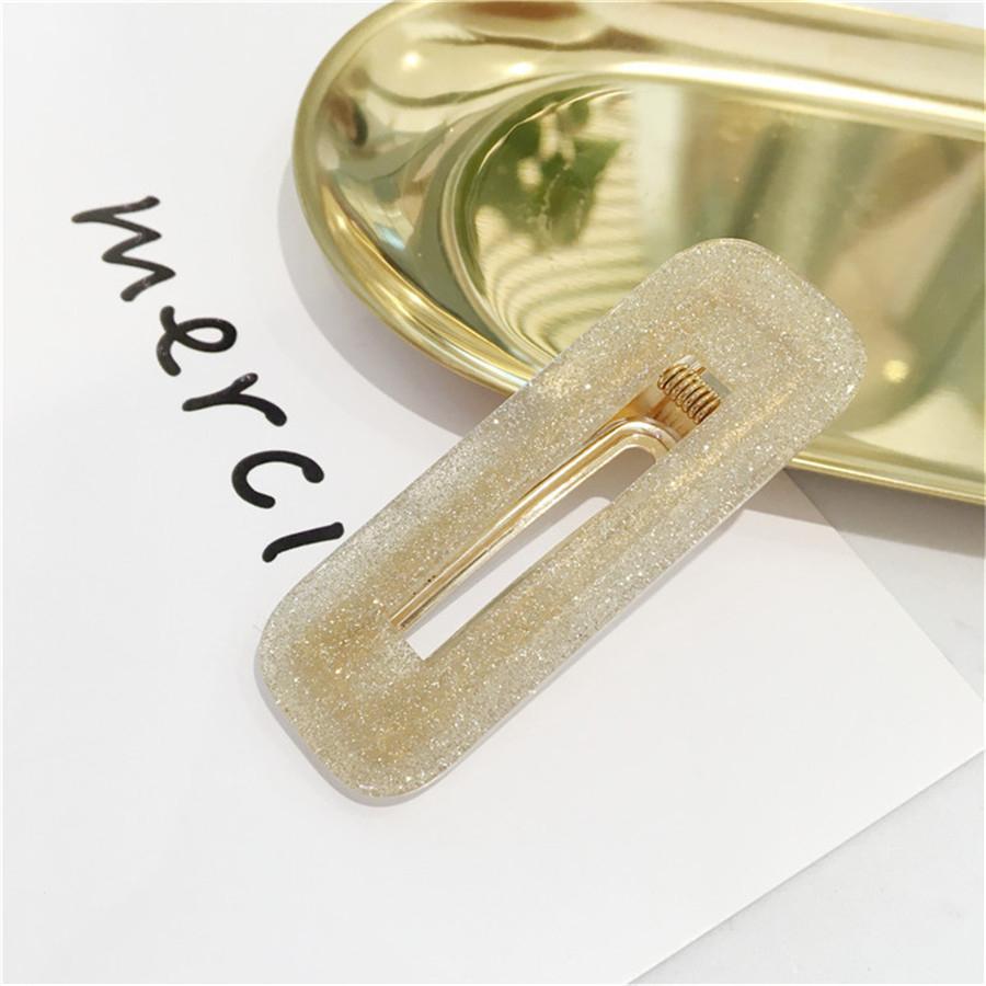 Большие аксессуары для волос женские заколки для волос модная бижутерия капля воды прямоугольник акриловая заколка-автомат заколки головной убор для девочек