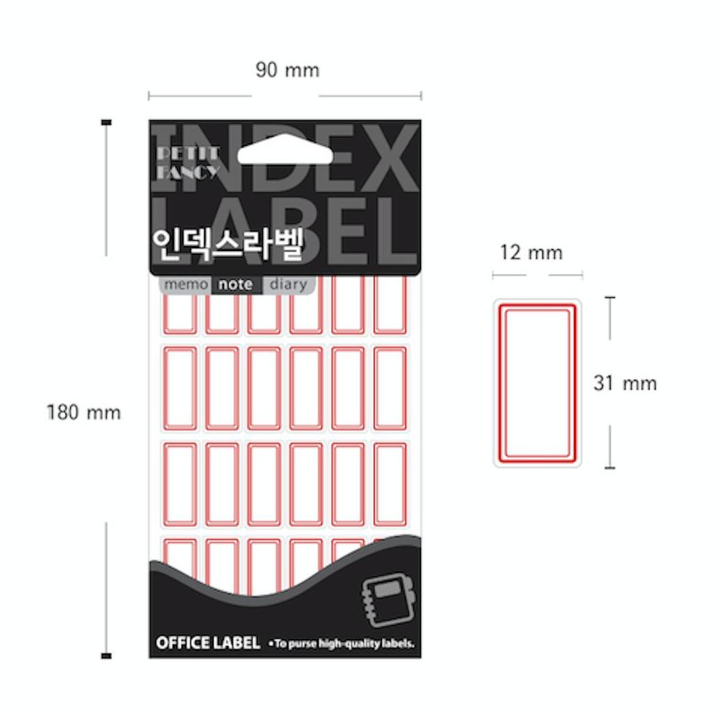 Petit Fancy Наклейки для этикеток (по 10 шт. каждая) Указательная этикетка / Этикетка категории / Офисная этикетка / Наклейки для тегов / Инструменты для маркировки / Метка для указателя — 48 вариантов