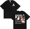 Rapper Anuel AA Rhlm 2 Album 2026 Tour Tshirts Men Women Fashion Hip Hop High Street T Shirt Cotton ONeck Short Sleeve Tshirt