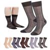 Men'S Silk Socks Nude Color Dress Socks Ultra Thin Nylon Business Socks Summer Cool Round Neck Socks