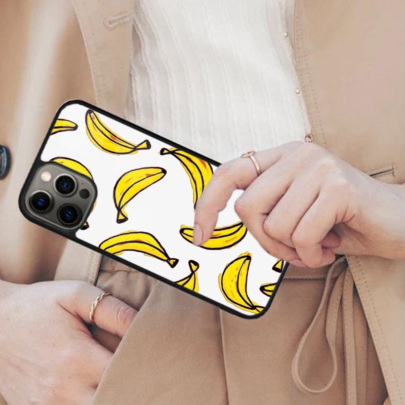 Banana Fruit Yellow Pattern Magnetic Phone Case For APPLE iPhone 17 Air 16 14 13 12 Pro Max 15 Plus Wireless MagSafe Cover