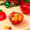 5 шт. пластиковая подарочная банка для печенья в форме яблока, коробка для конфет, контейнер для яблок, упаковка для шоколада