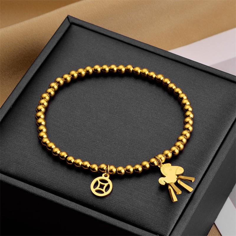 Корейский браслет женской моды из титановой стали Дун Дэмун - Нержавеющий, Высококлассный, Дизайн через границу.