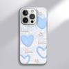 Синяя Звезда Любовь для Apple 16promax Мультяшная Женская для Чехла IPhone 15 Новый 14 Гидрогелевый Чехол