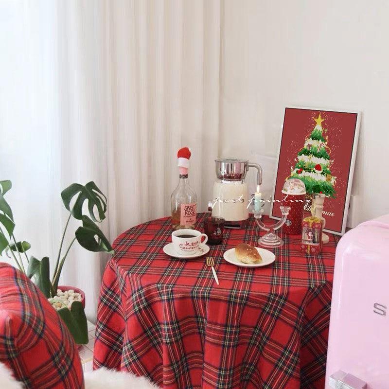 Red Buffalo Check Rectangle Tablecloth for Christmas Thanksgiving Halloween Kitchen Dining Room Holiday Decor Table Cover