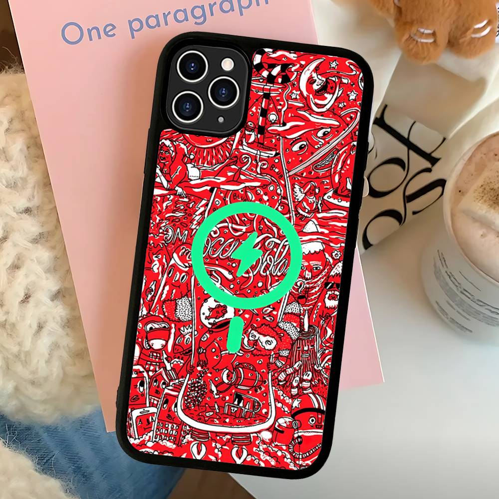 Coca-cola Vintage Phone Case For IPhone 13 14 15 11 12 16 17 Pro Max Plus For Magsafe Magnetic Shell