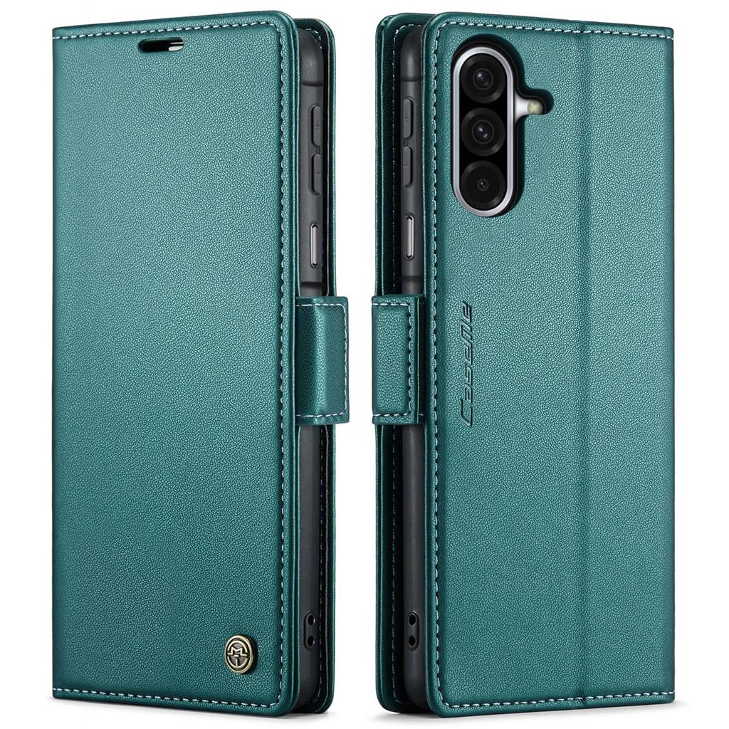 Для Samsung Galaxy A17 с держателем для карт, Чехол-кошелек с RFID-защитой, Прочный кожаный, С подставкой, Магнитная застежка, Ударопрочный