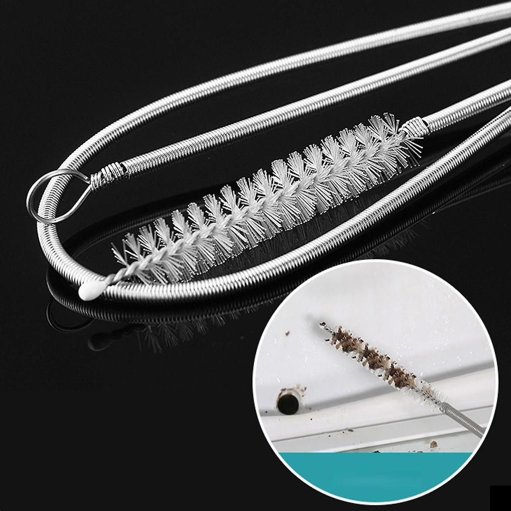 Tube Cleaning Brush Long Pipe Cleaner Fridge Skinny Pipe Cleaning Scrub Brush Car Accessories 1.5m Long Hose Drain Pipes Piping Accessories-hy