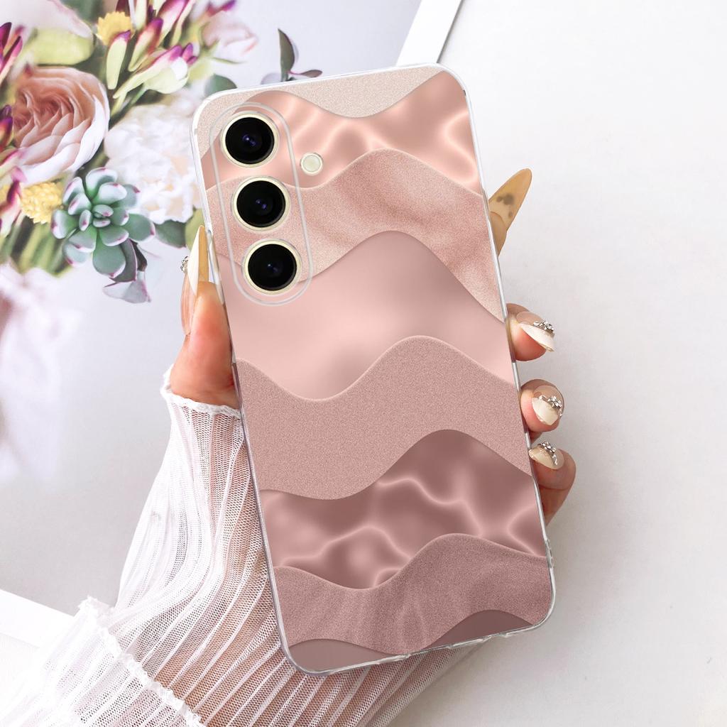 For Samsung Galaxy S25+ S25 2026 Cute Flower Butterfly Cat Painted Case For Samsung S25 5G S25Plus Soft Silicone TPU Phone Cases