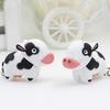 Fashion Cute Cow LED Keychain with Sound Christmas Children Creative Gift