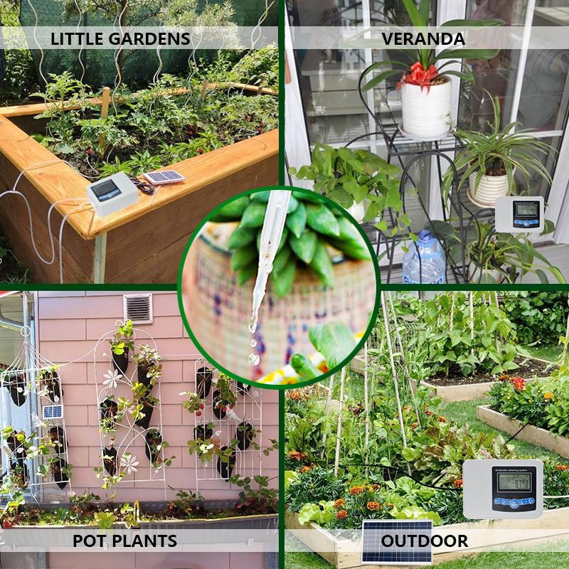 Garden Plant Self Drip Irrigation Kit Solar Automatic Watering Device Houseplants Self Watering System