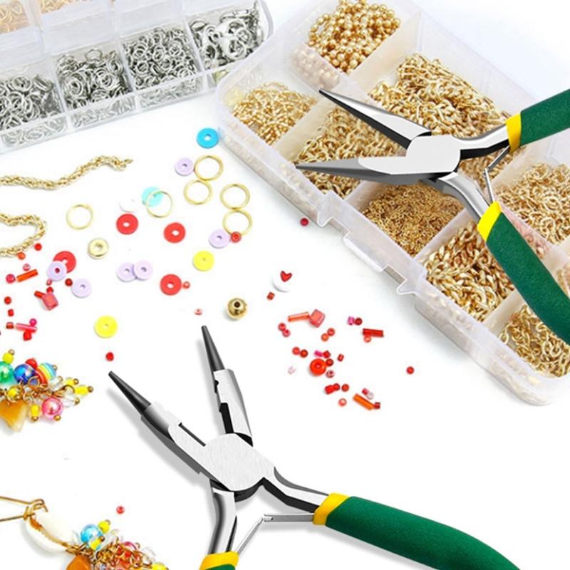 Мини-клещи, длинный нос, изогнутый нос, диагональные, торцевые, Linesmans, плоскогубцы с игольчатыми носами, 5-дюймовые плоскогубцы для изготовления ювелирных изделий