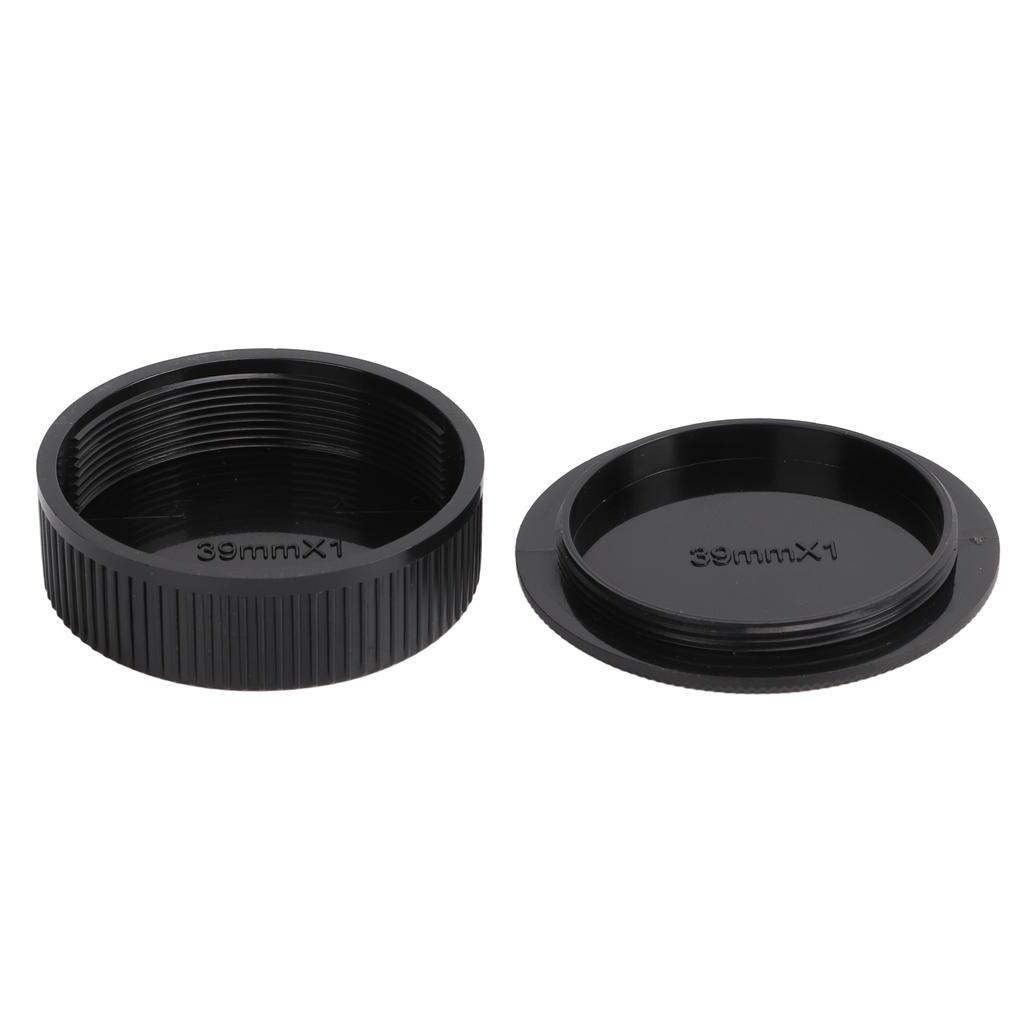 M39 Front Rear Lens Cap Premium Plastic High Reliability Small Size Light Weight Portable