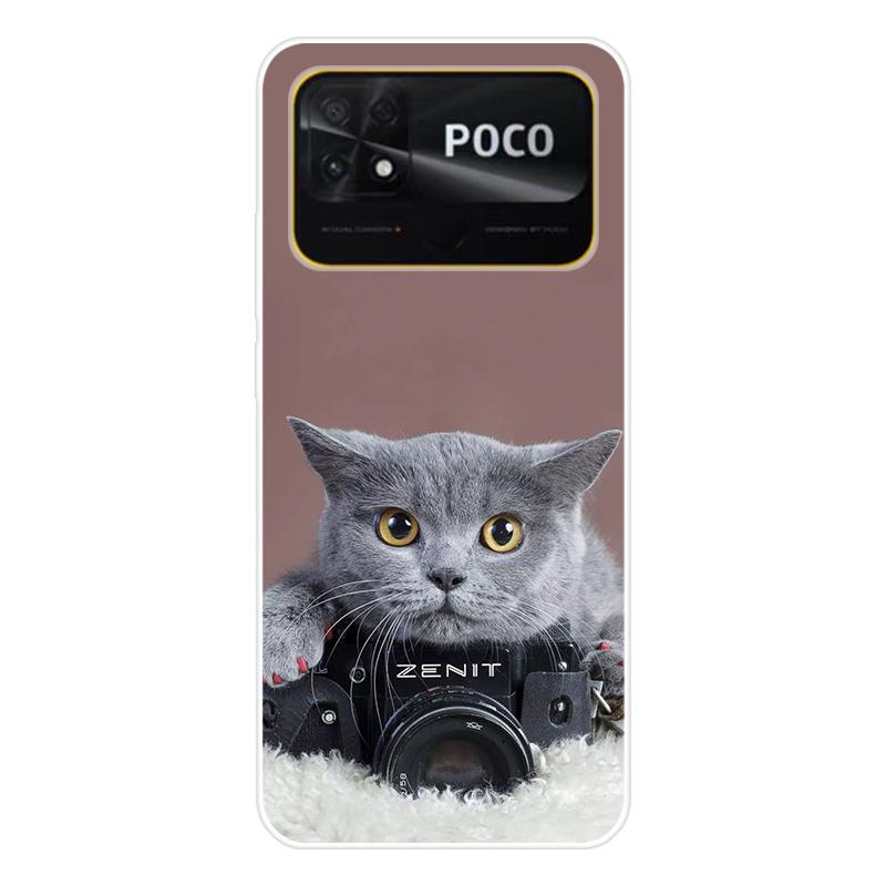 Для Xiaomi Poco C40 C 40 Чехол Мягкая силиконовая задняя крышка Мультяшный чехол для телефона Разнообразие