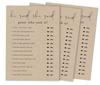Inkdotpot 50A Rustic Kraft PaperA BingoA GameA CardsA For Bridal Wedding Shower Bachelor Party Bulk Blank Square Fill In Gift