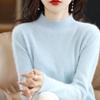 Женский свитер с полуводолазкой Qinghe кашемир 30% кашемир 70% норковый кашемир женский осенне-зимний кашемировый свитер мягкий и теплый