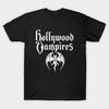 Азиатский размер Хлопок Унисекс Футболка Печать Футболка Футболка Hollywood Vampires Печать без вырезания Обычная посадка