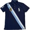 Polo Custom Slim Fit Значок Вышивка Big Pony Футболка-поло с коротким рукавом Мужские топы 710740710-001