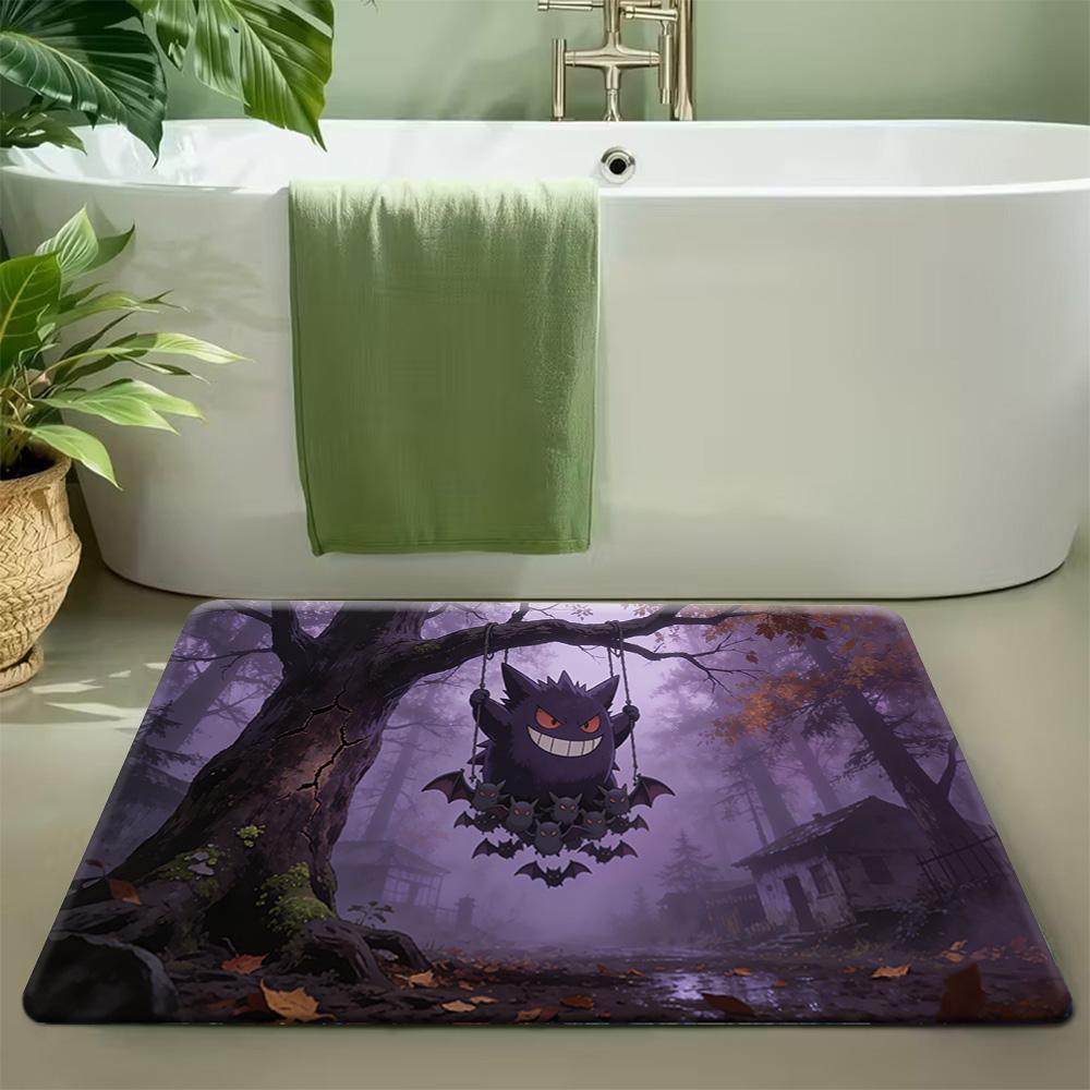 Fantasy Miraidon Pokemon Print Soft Non-slip Absorbent Indoor Doormat Rug Home Bedroom Bathroom Entryway Decor Floor Mat