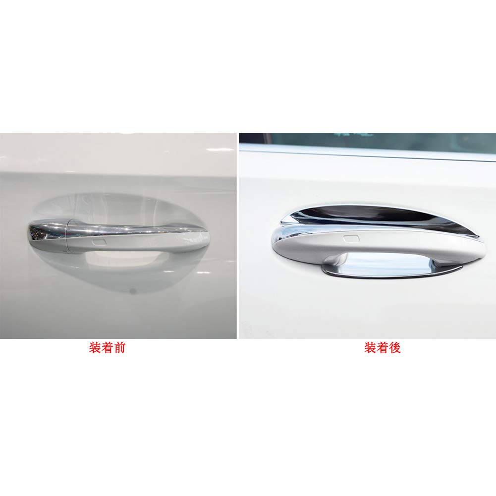 RUIQ Chrome Door Handle Protector Covers for the New Prevents Door Handles from Getting Scratched by Fingernails Mercedes-Benz A-Class (4th