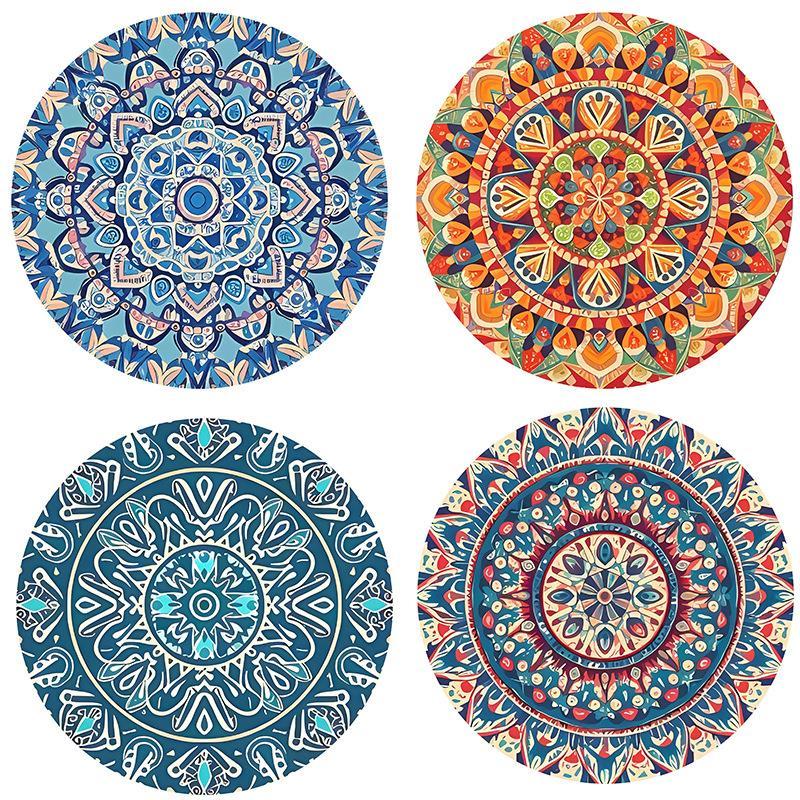 Нескользящая подставка под чашку - изоляционный коврик в стиле бохо для дома, коврик для стола, устойчивый к ожогам, коврик для посуды, подставка под кастрюлю, сковороду