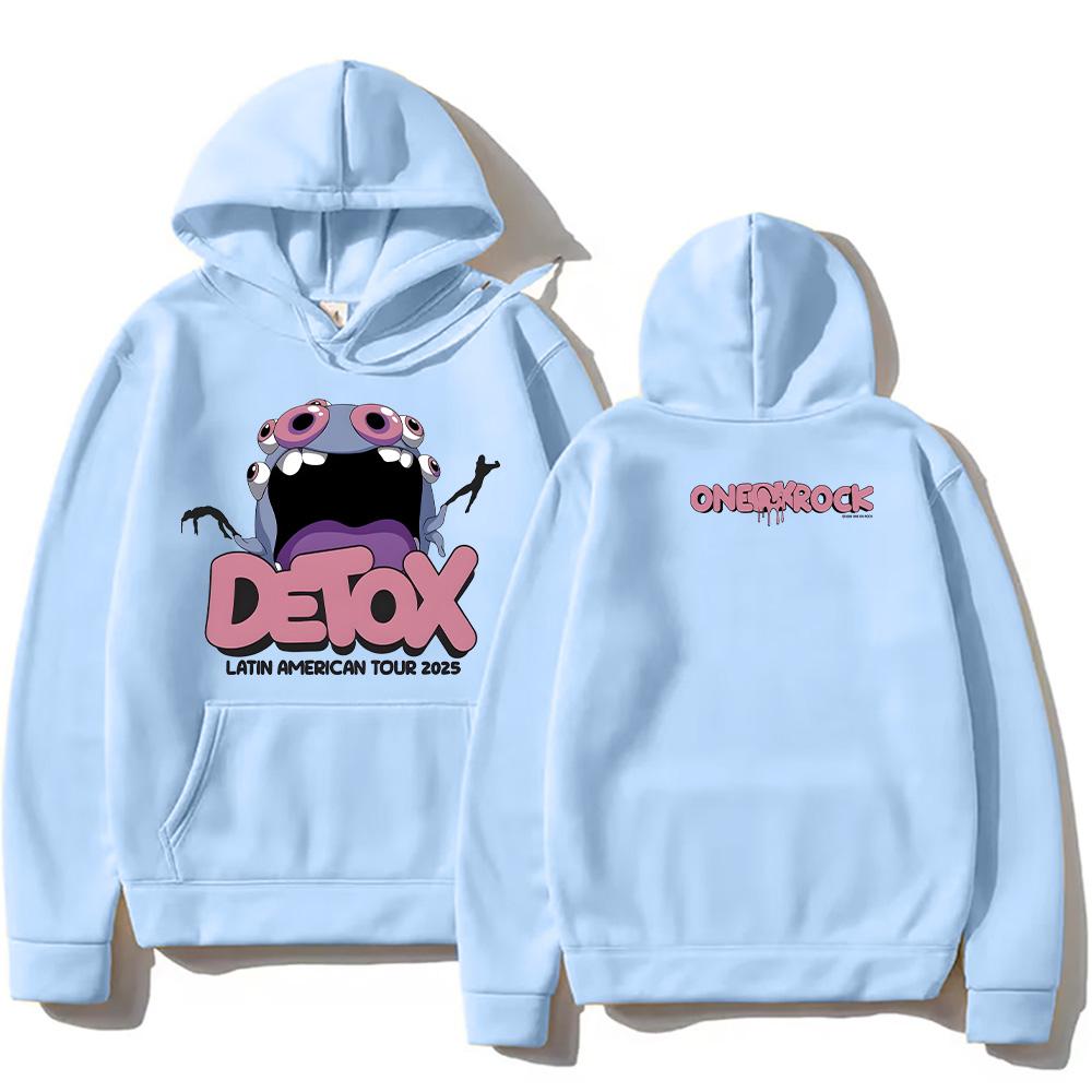 Худи Detox Monster Tour Японская рок-группа One Ok Rock 2025 Мода Женская Мужская Одежда Харадзюку Графические Пуловеры Уличная Одежда
