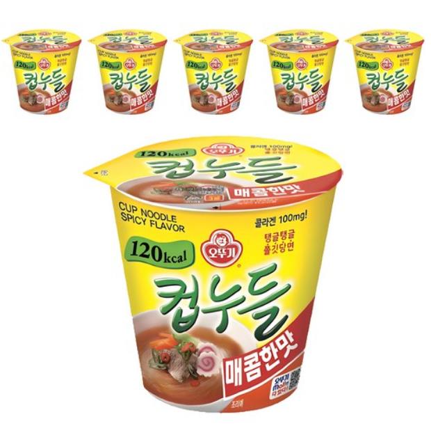 Otoki Cup Noodle Spicy Korean Low-Calorie Ramen 37.8g x 6 Packs