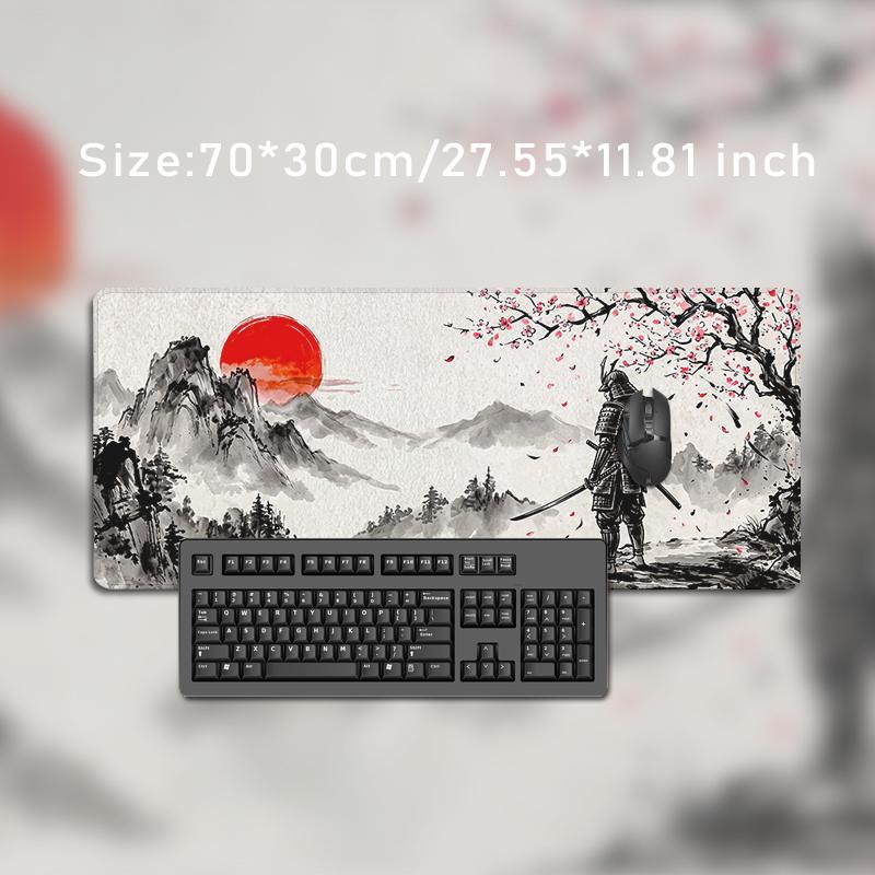 Mouse Pad Mount Fuji Red Sun Samurai Gaming XL HD New Mousepad XXL Mouse Mat Carpet Office Soft Computer Desktop Mouse Pad