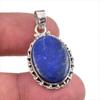 Natural Lapis Lazuli Gemstone 925 Solid Sterling Silver Gift Pendant 1.50" J8F82