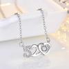 925 Sterling Silver Necklace Pendant AAA Zircon For Women Fashion Exquisite Student Girlfriend Jewelry Accessories Heart Gift