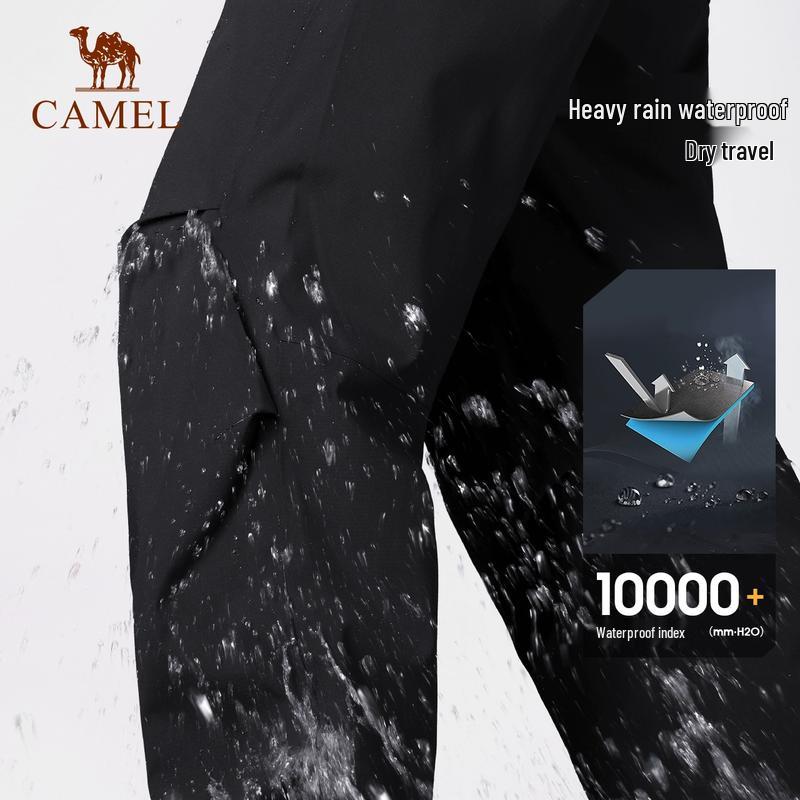 Camel Унисекс водонепроницаемые ветрозащитные брюки для активного отдыха с флисовой подкладкой