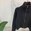 C S In The Room Polo neCk Two Way Zip Up Cable Raglan Knit Cardigan 4Color