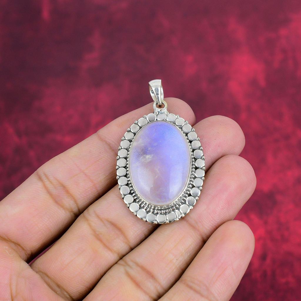 Rainbow Opal Jewelry, 925 Solid Sterling Silver Pendant Handmade Gemstone Jewelry, Gifts For Wife Brand New Pendant