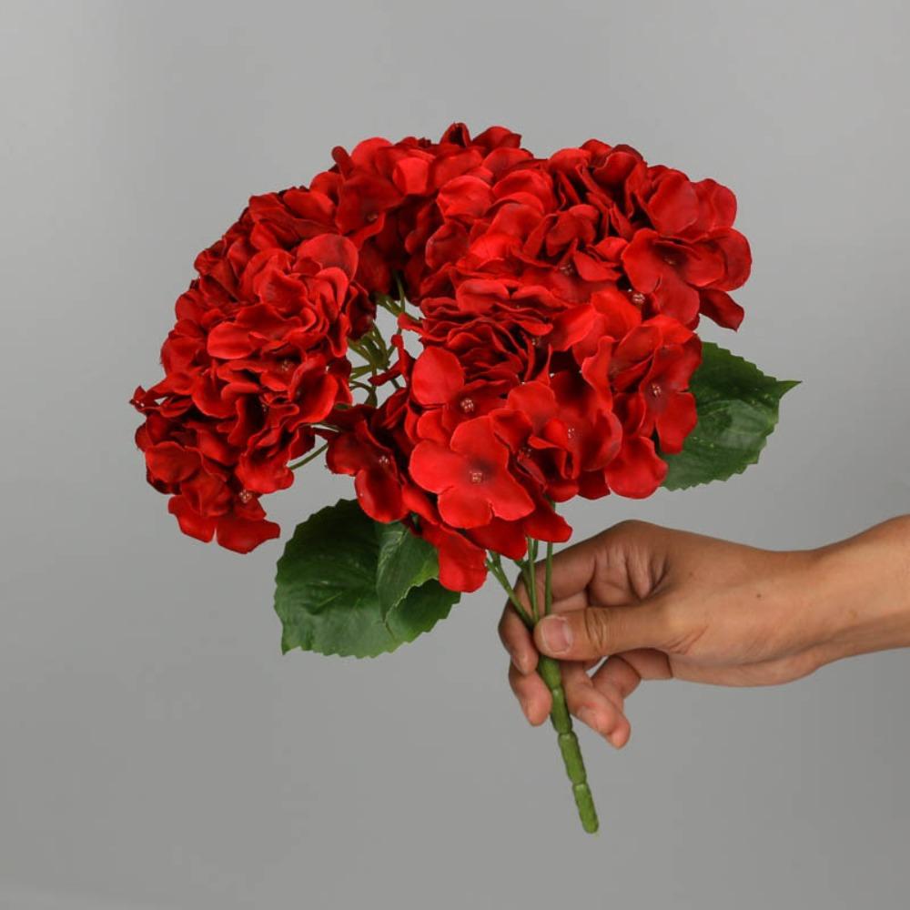 Декоративный искусственный цветок гортензии с 5 головками, шелковый, сделай сам, букет из искусственной гортензии, свадебный букет, свадебная цветочная композиция