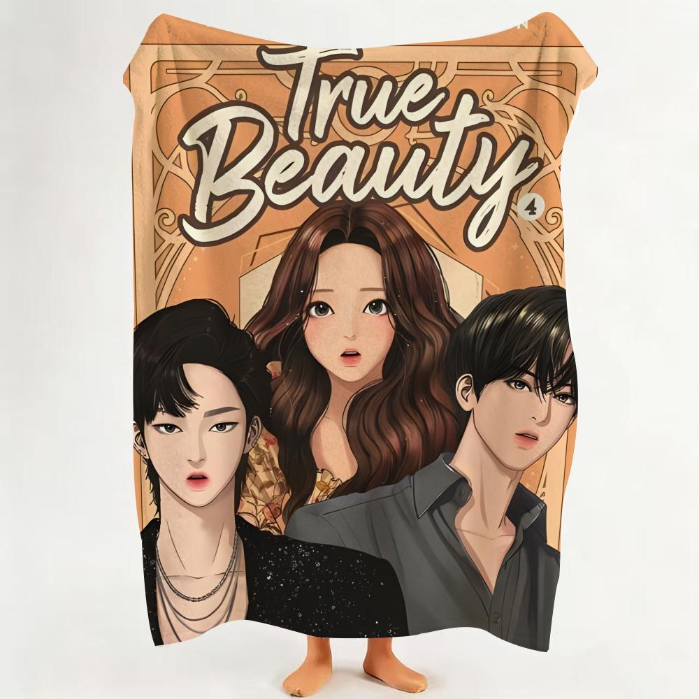 Плед Фланелевый Manhwa T True B Beauty Подходит для Дивана Гостиной Спальни
