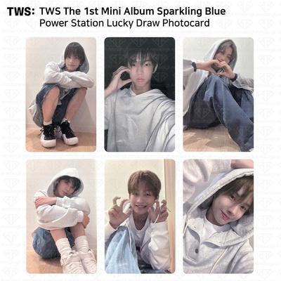 Первый мини-альбом «Сверкающая синяя электростанция» Luckydraw, фотокарточка KPOP