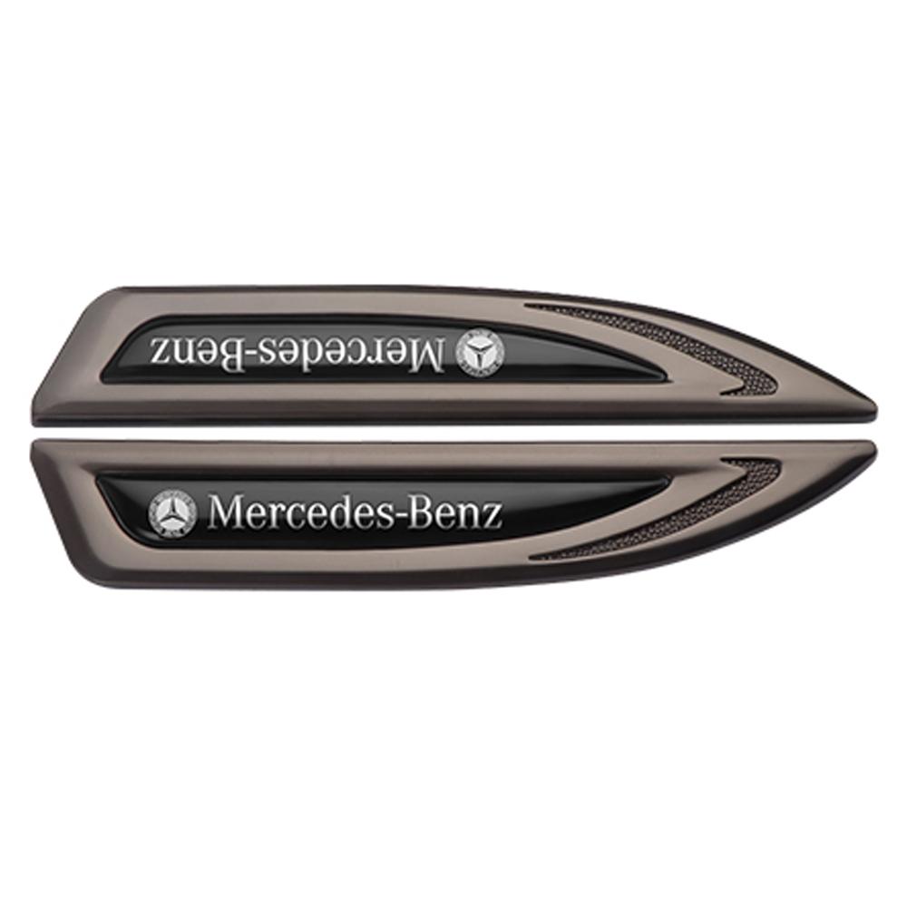 Benz amg 2PCS 3D Metal Styling Car Body Fender Emblem Sticker For Mercedes Benz B/C/E/S Class A Class C200L GLC GLK Accessories