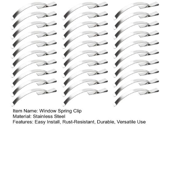 30 шт. оконный пружинный зажим из нержавеющей стали, простой в установке, устойчивый к ржавчине, прочный стабилизатор экрана, товары для дома